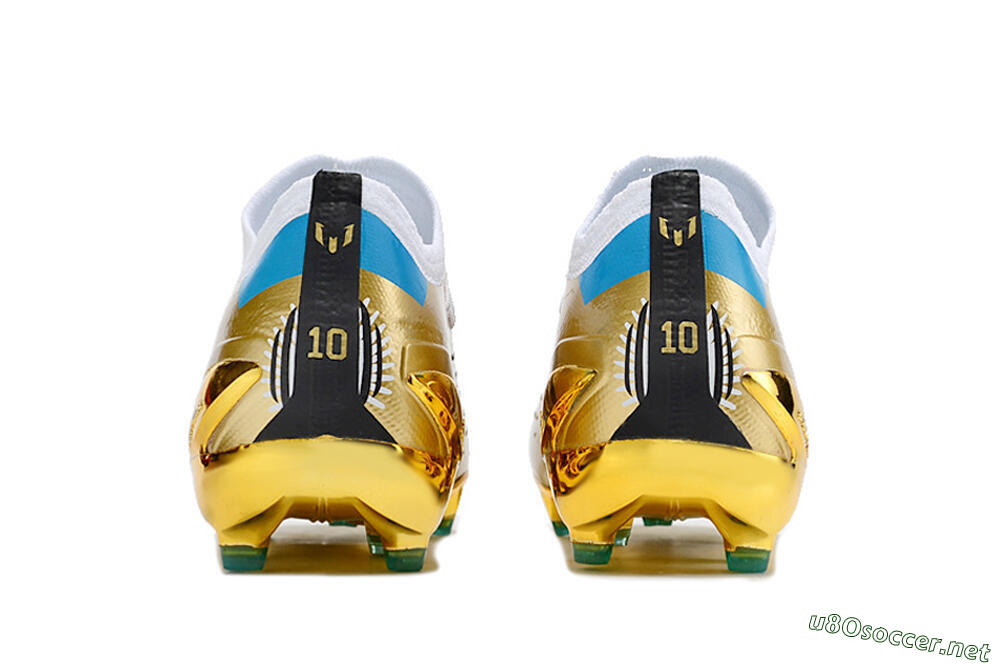 Men's Adidas X Speedportal .1 FG Football Boots - Gold/White/Blue 5