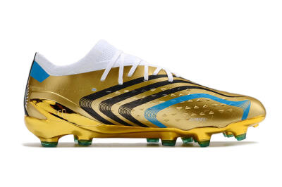 Men's Adidas X Speedportal .1 FG Football Boots - Gold/White/Blue