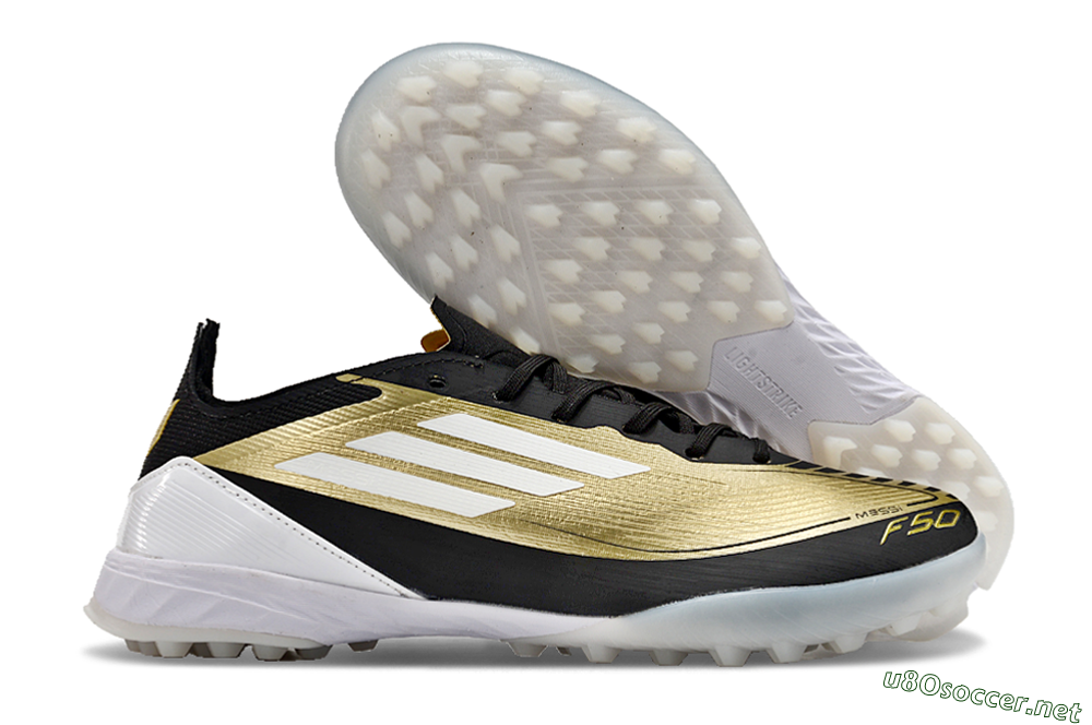 Unisex Adidas F50 Elite TF Football Shoes - Gold/White/Black 2