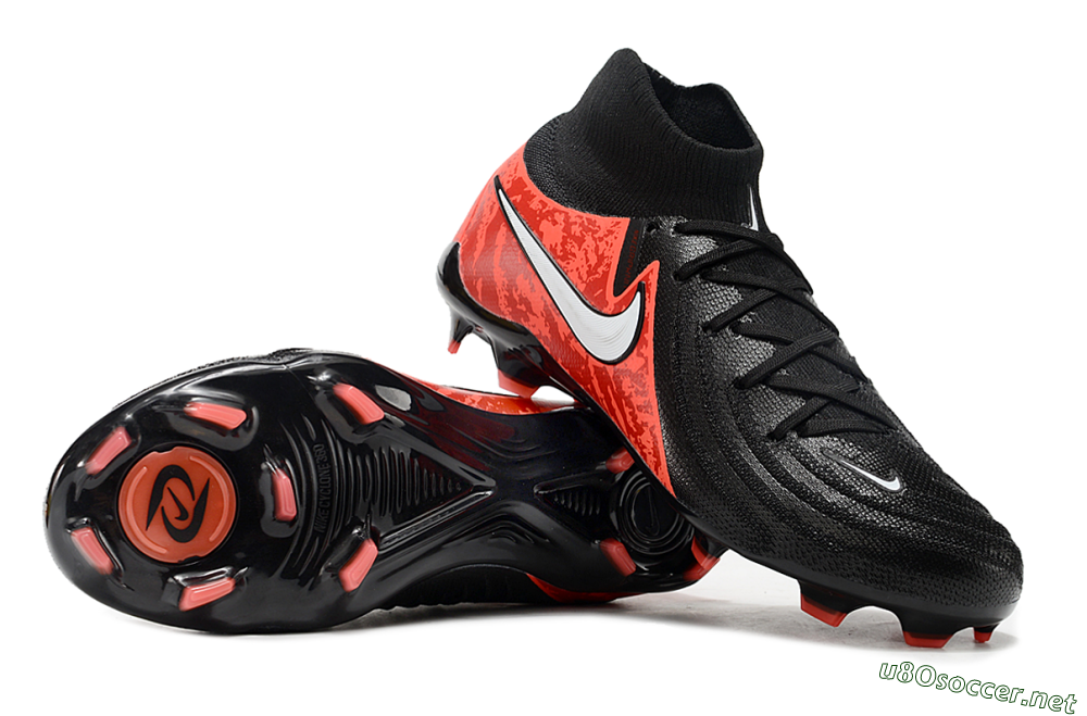 Men's Nike Phantom Luna Elite FG Football Boots - Black/Red/White 1