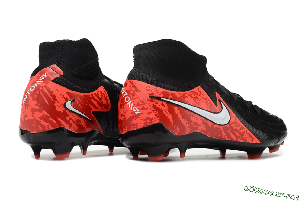 Men's Nike Phantom Luna Elite FG Football Boots - Black/Red/White 6