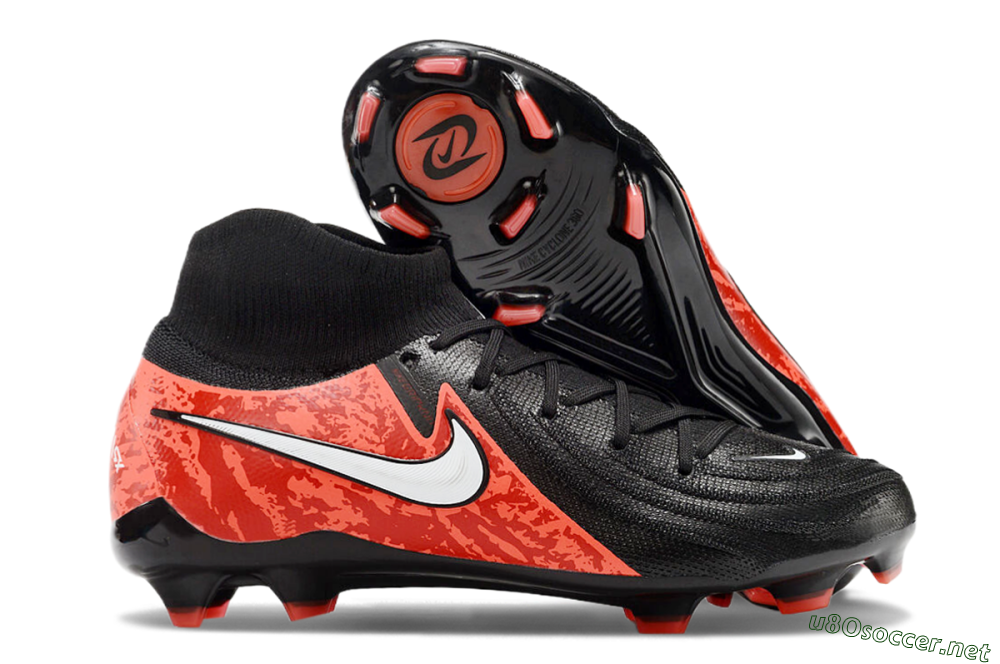 Men's Nike Phantom Luna Elite FG Football Boots - Black/Red/White 2