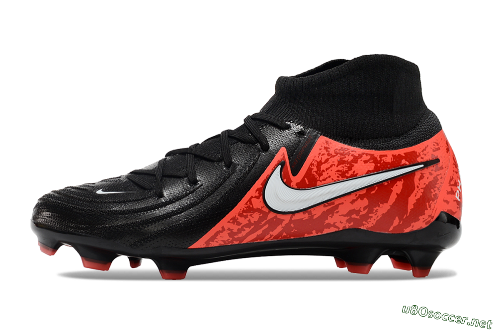 Men's Nike Phantom Luna Elite FG Football Boots - Black/Red/White 0