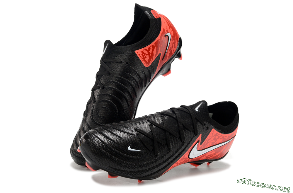 Men's Nike Phantom Luna Elite FG Football Boots - Black/Red/White 3
