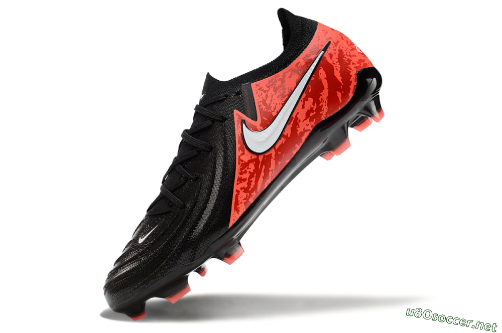 Men's Nike Phantom Luna Elite FG Football Boots - Black/Red/White 5