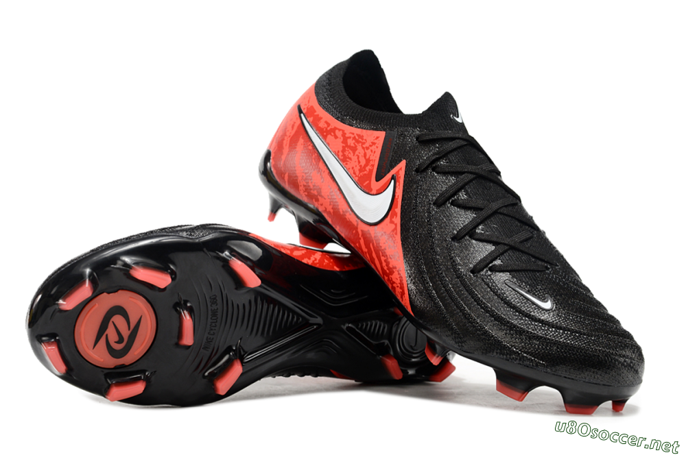 Men's Nike Phantom Luna Elite FG Football Boots - Black/Red/White 1