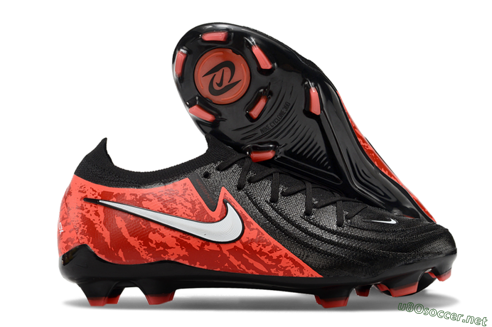 Men's Nike Phantom Luna Elite FG Football Boots - Black/Red/White 2