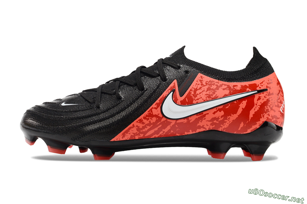 Men's Nike Phantom Luna Elite FG Football Boots - Black/Red/White 0