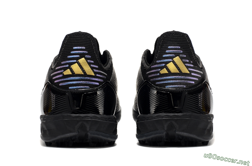 Unisex Adidas F50 Elite TF Football Shoes - Black/Silver/Purple 6