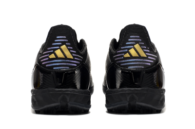 Unisex Adidas F50 Elite TF Football Shoes - Black/Silver/Purple