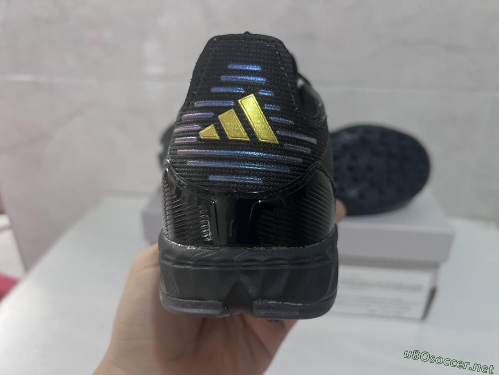 Unisex Adidas F50 Elite TF Football Shoes - Black/Silver/Purple