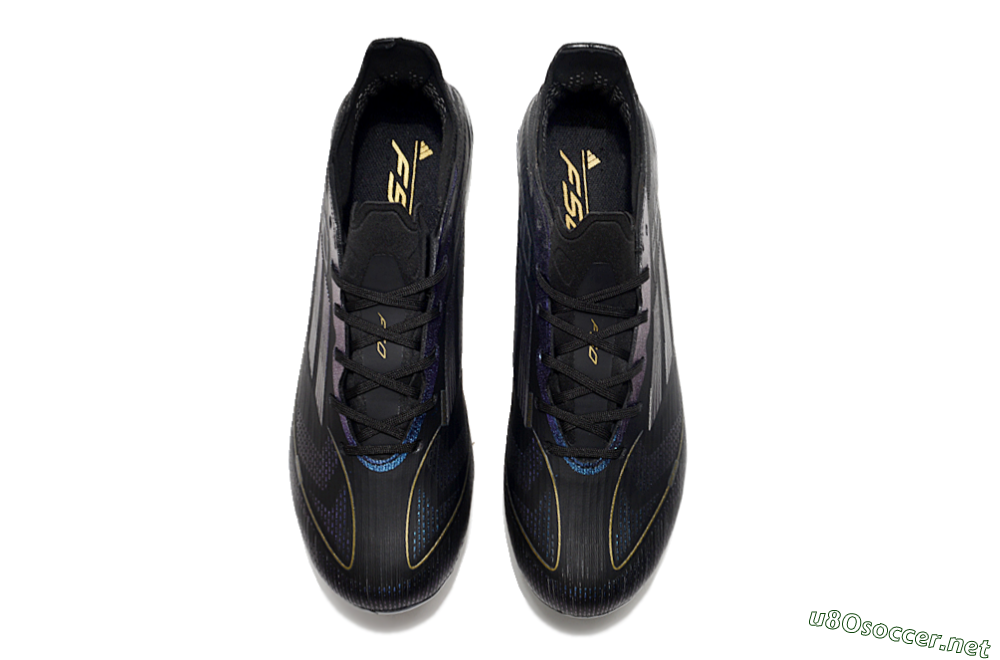 Unisex Adidas F50 Elite FG Football Boots - Black/Silver/Purple 5