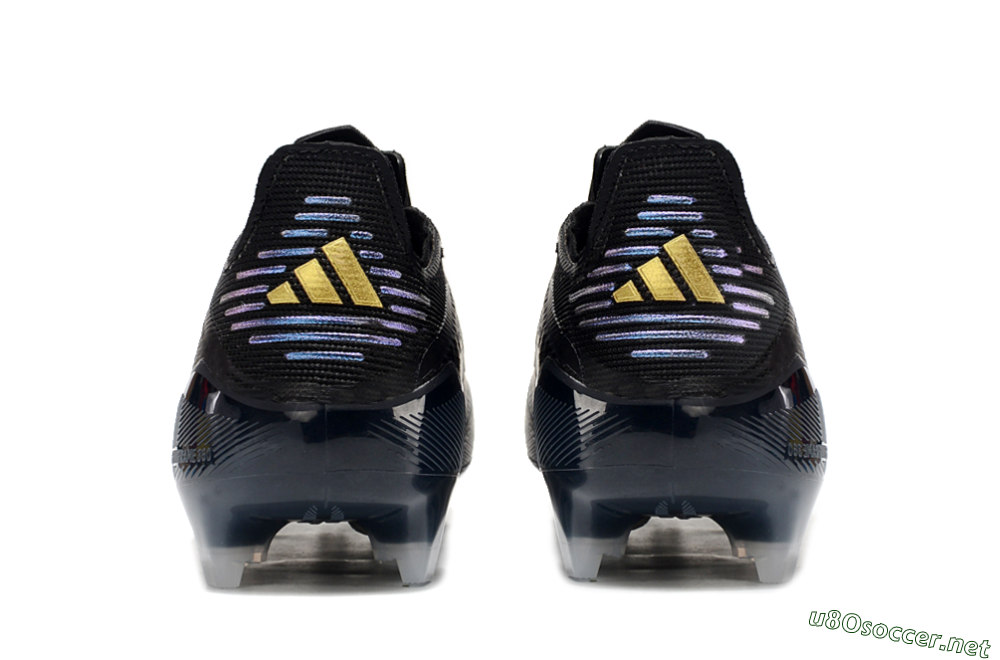 Unisex Adidas F50 Elite FG Football Boots - Black/Silver/Purple 6