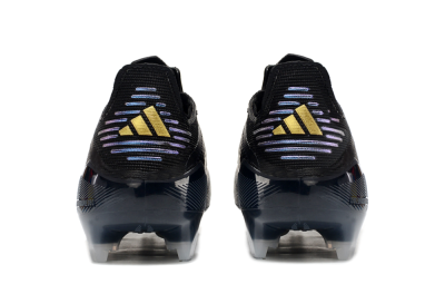 Unisex Adidas F50 Elite FG Football Boots - Black/Silver/Purple