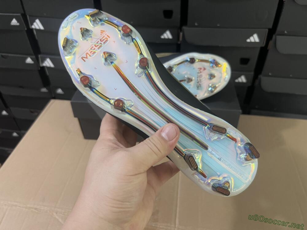 Men's Adidas F50 Adizero Messi FG Football Boots - Gold/White/Black