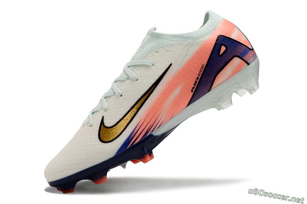 Unisex Nike Air Zoom Mercurial Vapor 16 Elite FG Football Boots - Pink/Gold/Blue 5