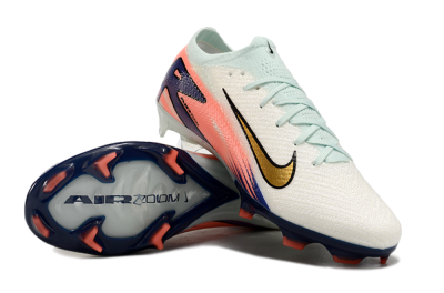 Unisex Nike Air Zoom Mercurial Vapor 16 Elite FG Football Boots - Pink/Gold/Blue