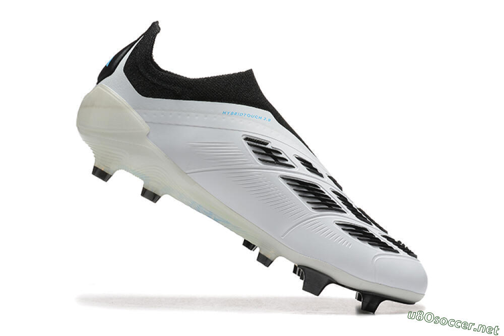 Men's Adidas Predator Elite Laceless FG Football Boots - White/Black/Red/Gold 4