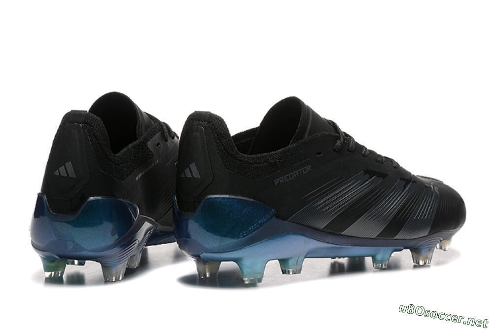 Men's Adidas Predator Elite 24 FG Football Boots - Black/Silver/Blue 6