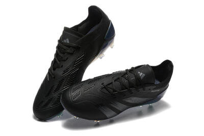 Men's Adidas Predator Elite 24 FG Football Boots - Black/Silver/Blue