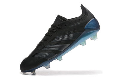 Men's Adidas Predator Elite 24 FG Football Boots - Black/Silver/Blue