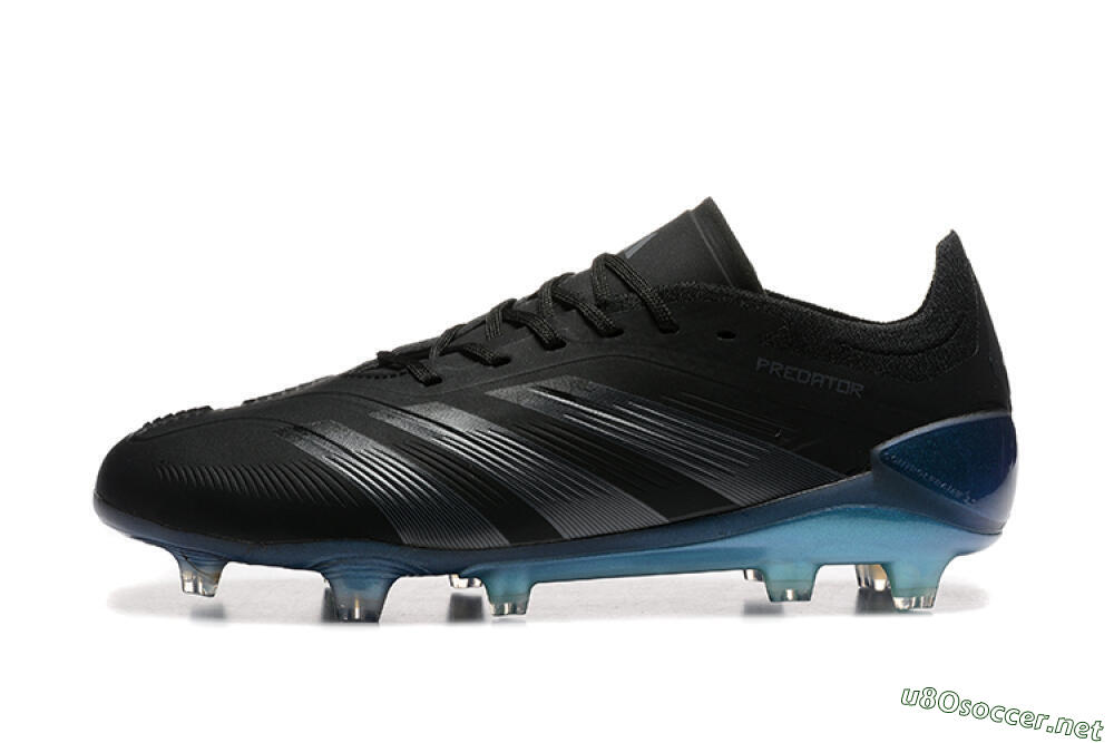 Men's Adidas Predator Elite 24 FG Football Boots - Black/Silver/Blue 0