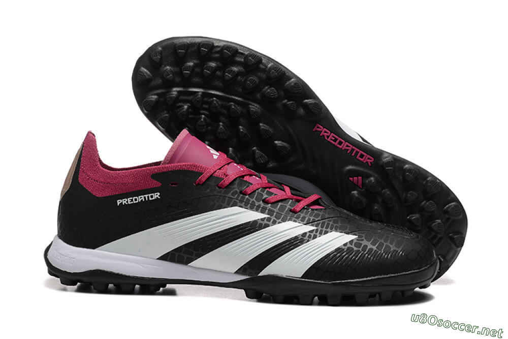 Men's Adidas Predator Elite 24 TF Football Shoes - Black/White/Red 2