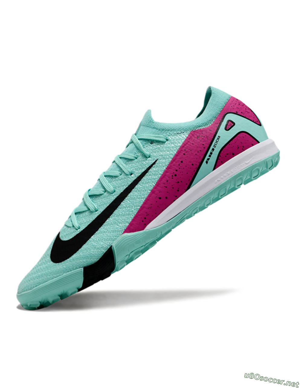 Men's Nike Air Zoom Mercurial Vapor 16 Elite TF Football Shoes - Jade/Red/Black 5
