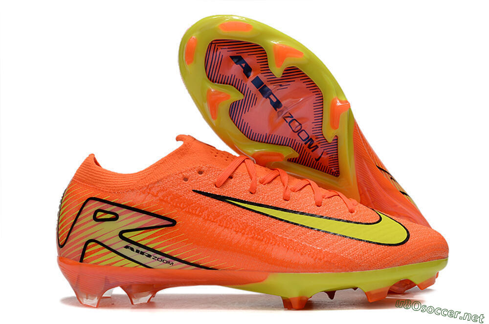Unisex Nike Air Zoom Mercurial Vapor 16 Elite FG Football Boots - Orange/Yellow/Black 2