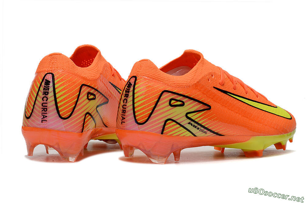 Unisex Nike Air Zoom Mercurial Vapor 16 Elite FG Football Boots - Orange/Yellow/Black 6