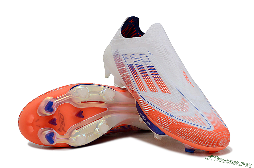 Unisex Adidas F50+ Lightstrike Pro Laceless FG Football Boots - Red/White/Blue 3