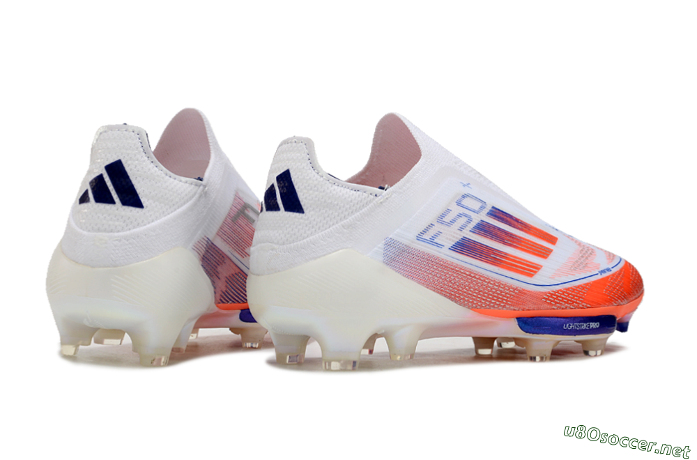 Unisex Adidas F50+ Lightstrike Pro Laceless FG Football Boots - Red/White/Blue 6