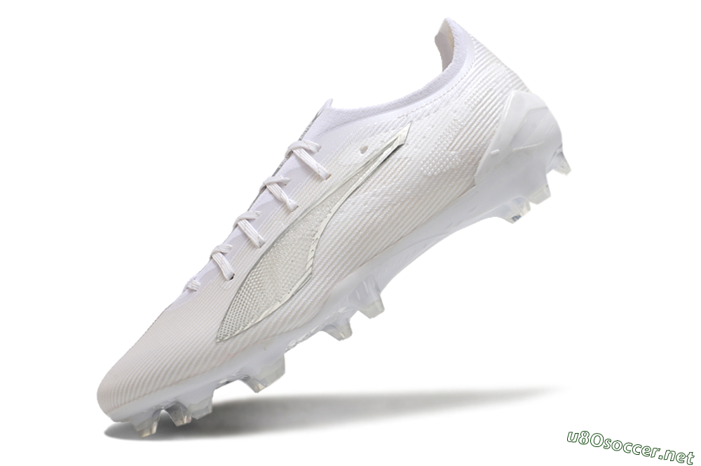 Men's Puma Ultra 5 Ultimate FG Football Boots - White/Silver 5