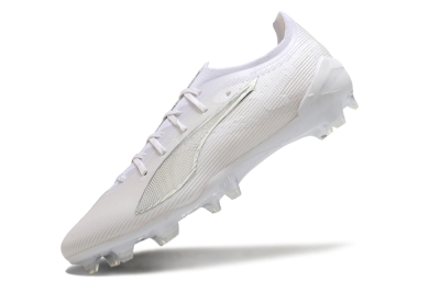 Men's Puma Ultra 5 Ultimate FG Football Boots - White/Silver