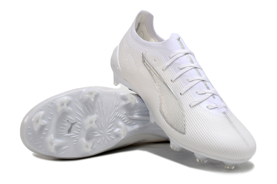Men's Puma Ultra 5 Ultimate FG Football Boots - White/Silver