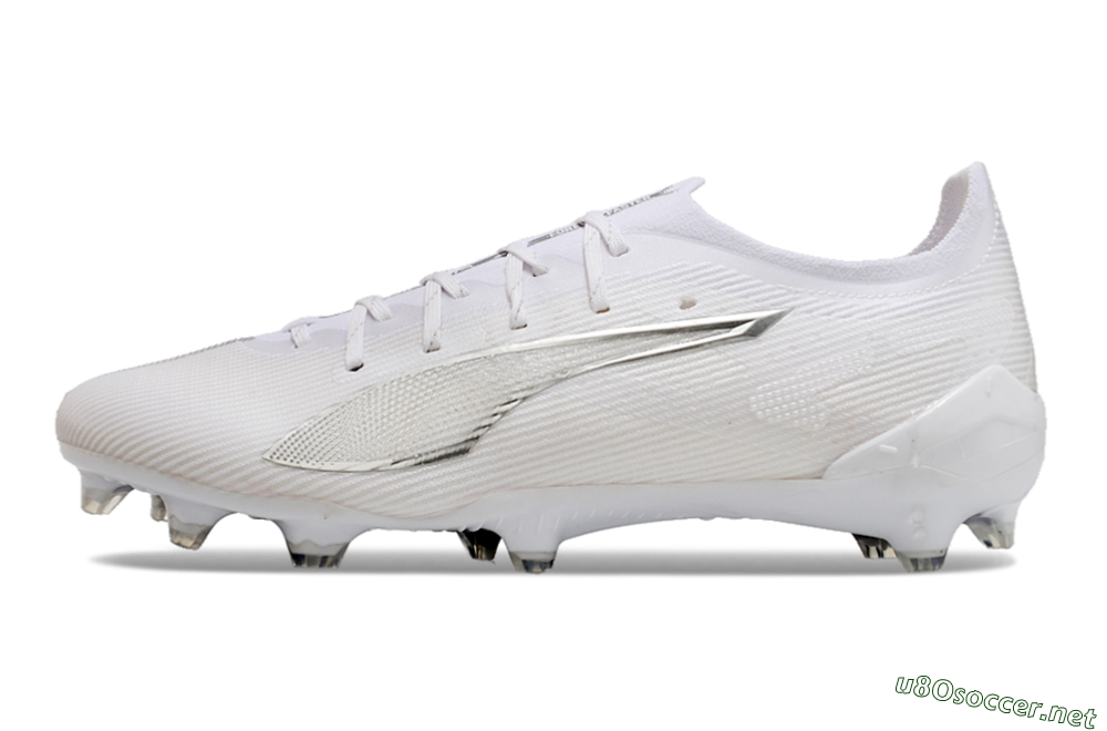 Men's Puma Ultra 5 Ultimate FG Football Boots - White/Silver 0