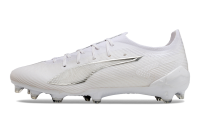 Men's Puma Ultra 5 Ultimate FG Football Boots - White/Silver