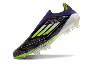 Unisex Adidas F50+ Lightstrike Pro Laceless FG Football Boots - Purple/Yellow/White