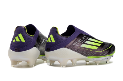 Unisex Adidas F50+ Lightstrike Pro Laceless FG Football Boots - Purple/Yellow/White