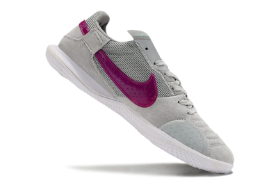 Men's Nike Street Gato IC Football Shoes - Grey/Red/White