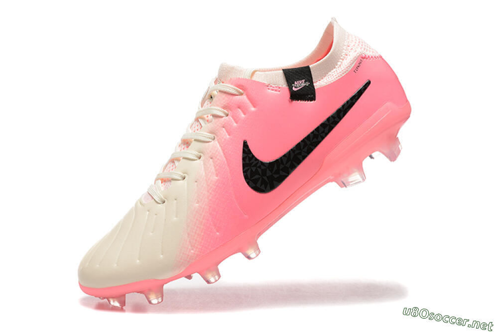 Men's Nike Tiempo Legend 10 Elite FG Football Boots - White/Pink/Black 8