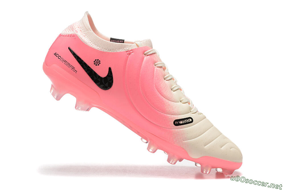 Men's Nike Tiempo Legend 10 Elite FG Football Boots - White/Pink/Black 7