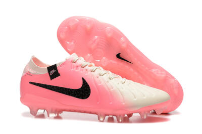 Men's Nike Tiempo Legend 10 Elite FG Football Boots - White/Pink/Black