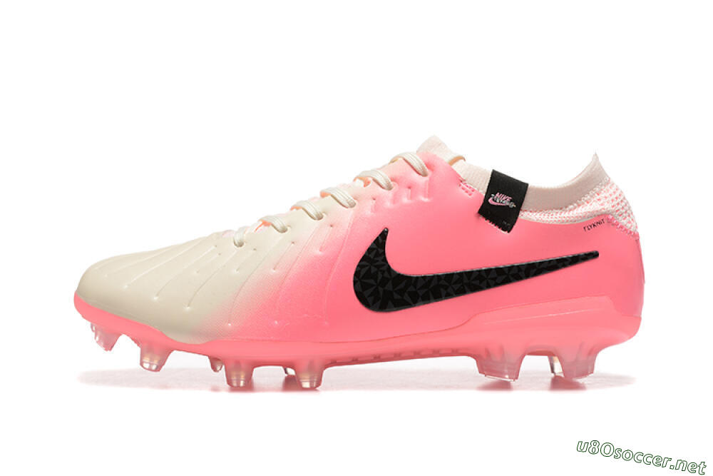 Men's Nike Tiempo Legend 10 Elite FG Football Boots - White/Pink/Black 0