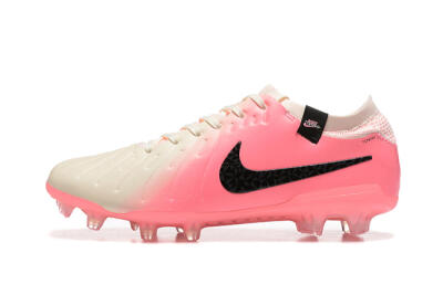 Men's Nike Tiempo Legend 10 Elite FG Football Boots - White/Pink/Black