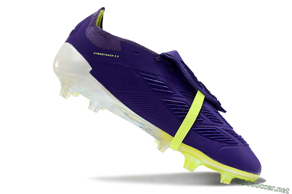 Unisex Adidas Predator Elite Foldover Tongue FG Football Boots - Blue/Yellow/White 4