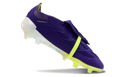 Unisex Adidas Predator Elite Foldover Tongue FG Football Boots - Blue/Yellow/White