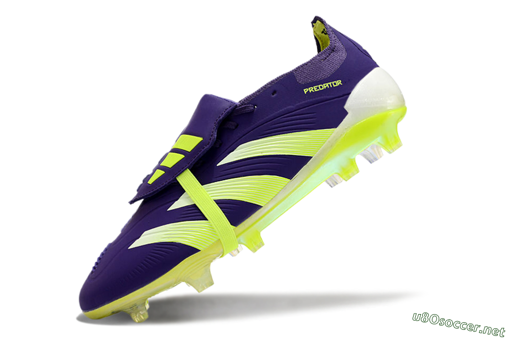 Unisex Adidas Predator Elite Foldover Tongue FG Football Boots - Blue/Yellow/White 5
