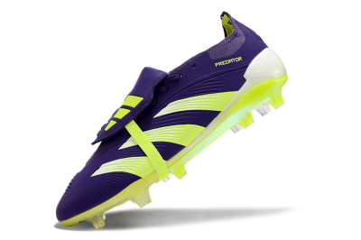 Unisex Adidas Predator Elite Foldover Tongue FG Football Boots - Blue/Yellow/White
