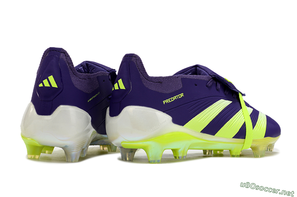 Unisex Adidas Predator Elite Foldover Tongue FG Football Boots - Blue/Yellow/White 6